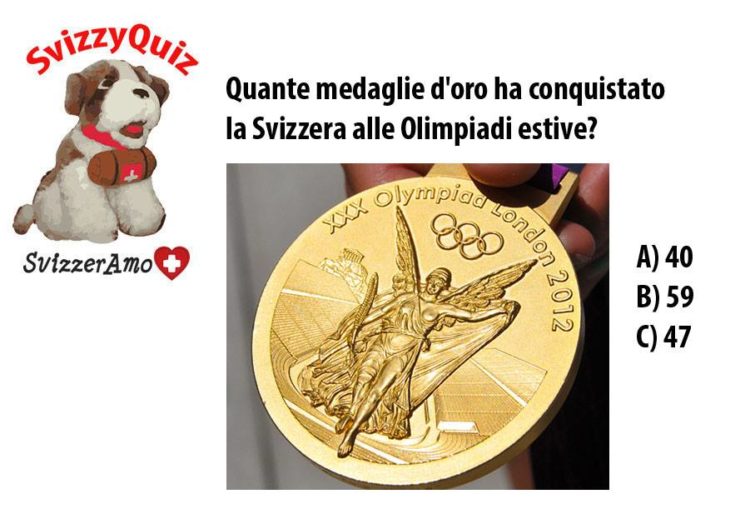 SvizzyQuiz: quante medaglie d'oro ha vinto la Svizzera alle Olimpiadi estive?