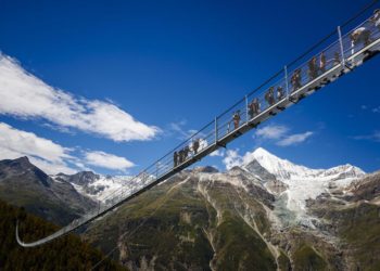 Il ponte tibetano più lungo del mondo è in Svizzera nel Vallese
