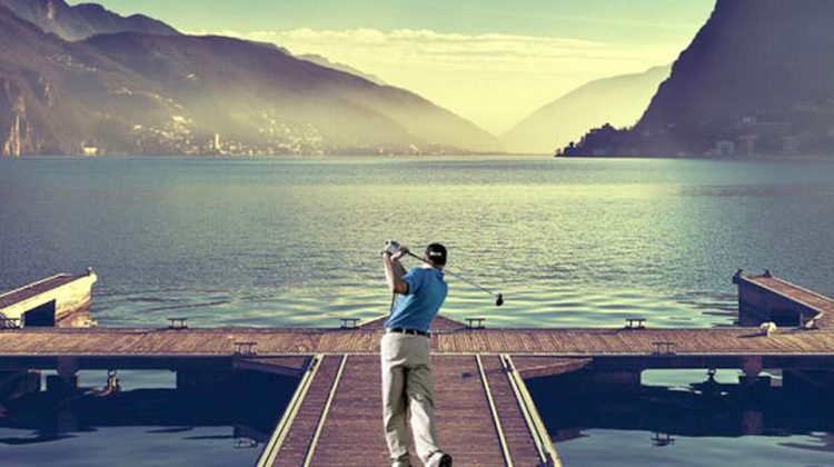 Giocare a golf nel centro di Lugano