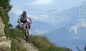 Verbier in bicicletta