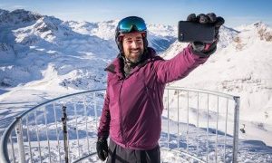 Selfie sicuro in montagna