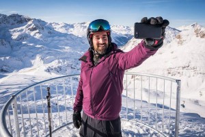 Selfie sicuro in montagna