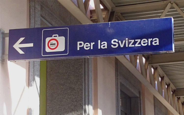Treni limitati tra Italia e Svizzera