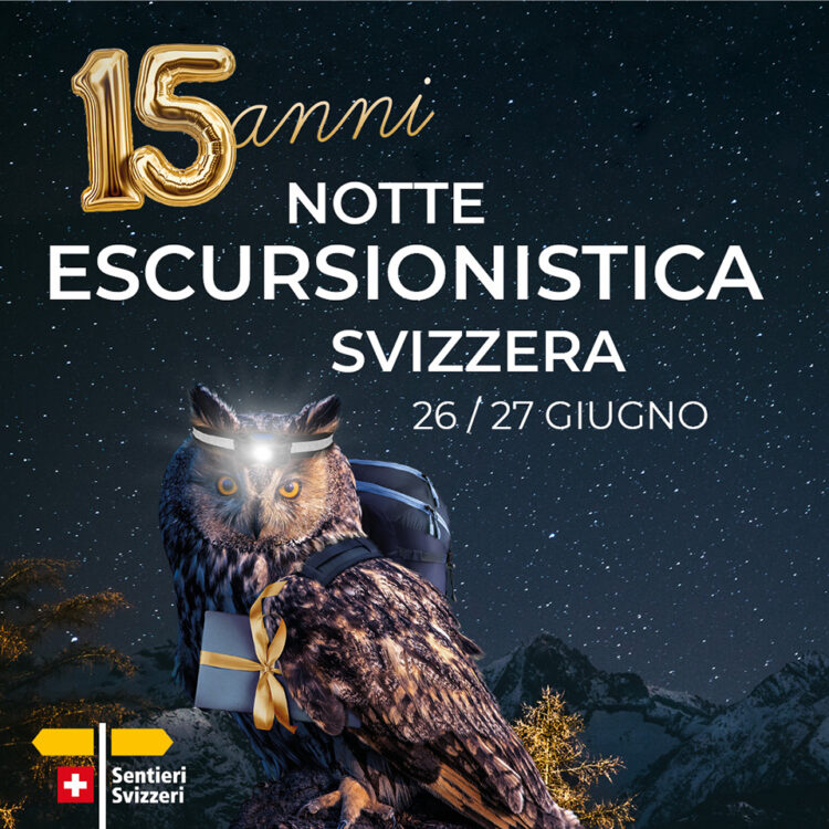 In tutta la Svizzera a piedi sotto la luna