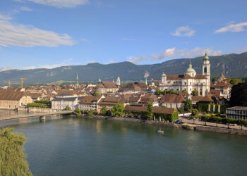 Veduta di Solothurn dall'Aare