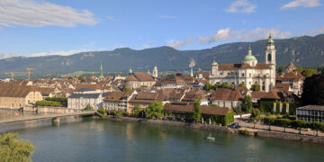 Veduta di Solothurn dall'Aare