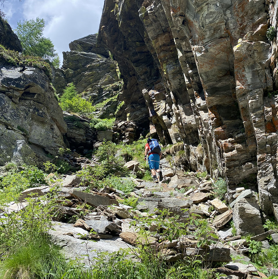 Un sentiero nella Val Marcri